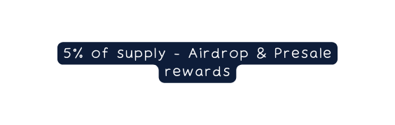 5 of supply Airdrop Presale rewards